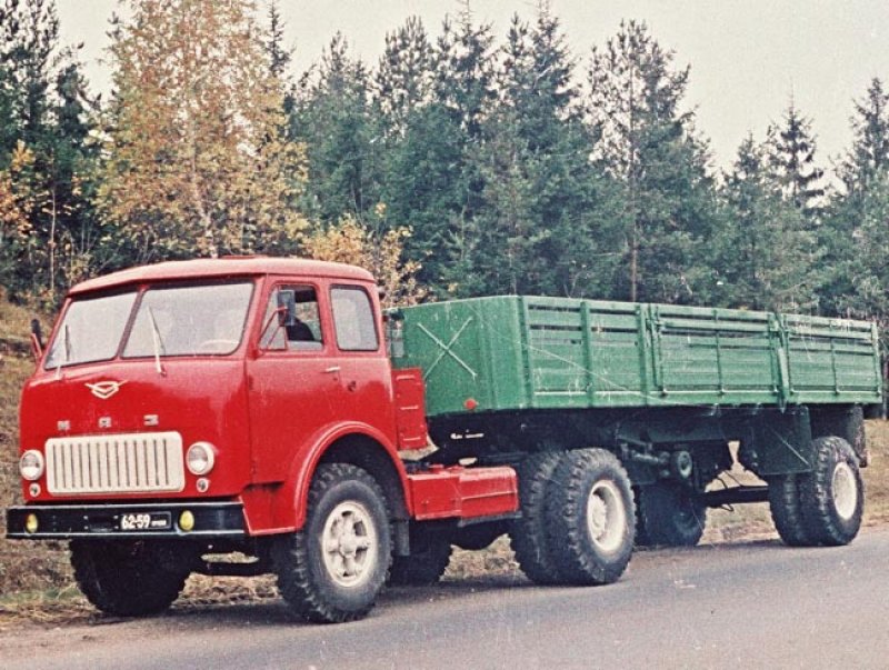 МАЗ 509 плакат Автоэкспорт