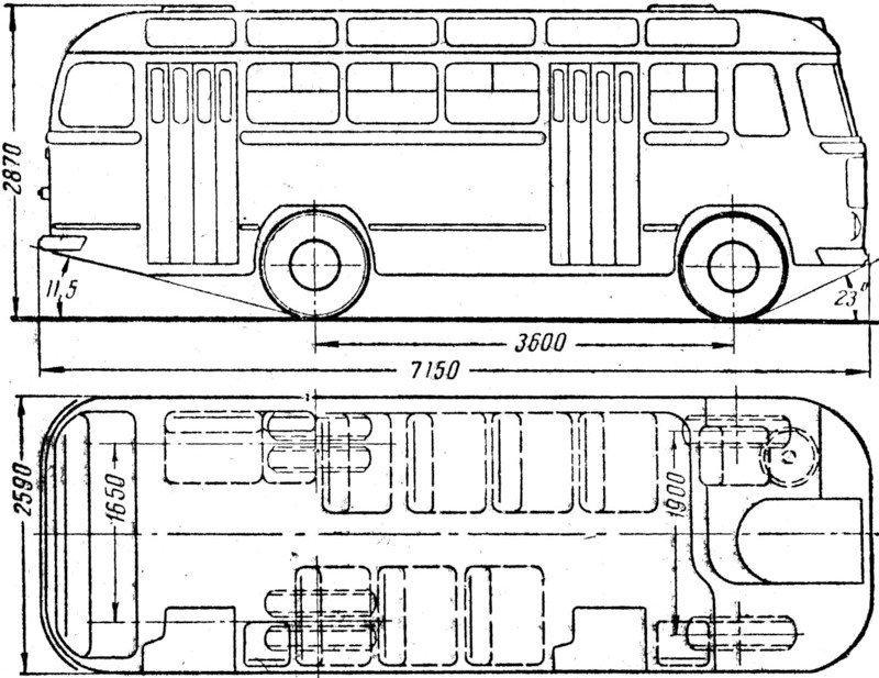 Размеры автобуса паз. Габариты автобуса ПАЗ 672. Габариты салона ПАЗ-672. ПАЗ 672 чертеж. ПАЗ 672 габариты.