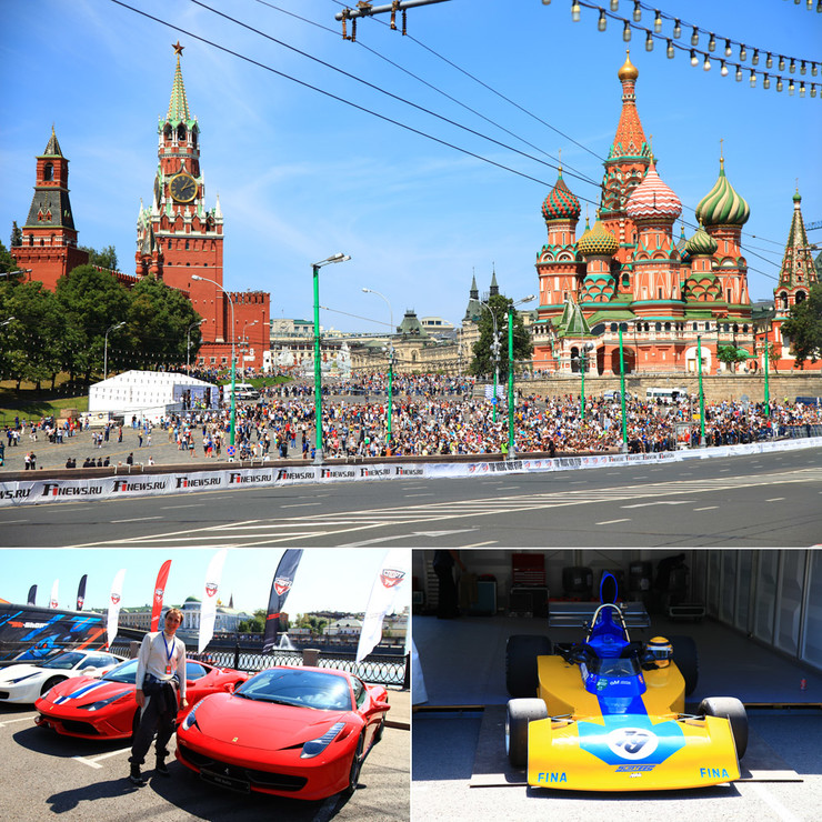Формула 1 у стен Кремля. Москоу шоу. City Racing.